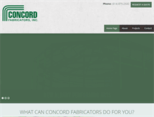 Tablet Screenshot of concordfab.com